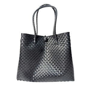 Bolsos de Mano Elegantes para Mujer, Talla L, Color Negro, Marca Sembagi Premium, Hechos con Plástico Reciclado, Ecológicos, Nueva Producción, OEM - Product Image 1
