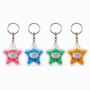 Porte-clés liquide personnalisé avec paillettes, anti-fuite, à sable mouvant flottant, avec logo, vente en gros, breloque de sac, cadeau - Product Image 4