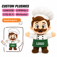 Poupée en peluche personnalisée de docteur, jouet en peluche doux avec uniforme, logo personnalisé OEM, cadeau pour la promotion de la marque d'hôpital