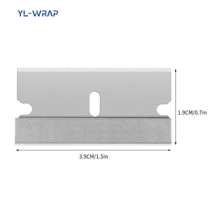 Raclette de sécurité en acier inoxydable de haute qualité pour le retrait de colle et d'autocollants, outil pour le covering automobile et le décapage de vitres YL- - Product Image 4