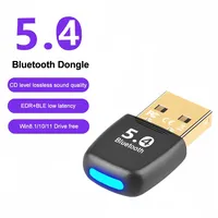 Adaptateur Dongle USB sans fil BT 5.4, sans pilote, récepteur audio musical pour PC portable, Dongle récepteur audio musical, émetteur USB
