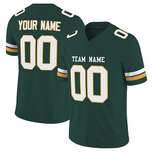 เสื้อฟุตบอลปักคุณภาพสูงสั่งทำพิเศษ สีเขียวขาว แบบเย็บสโมสร สำหรับทีมอเมริกันฟุตบอล ผู้ชาย ผู้หญิง และเยาวชน - Product Image 4