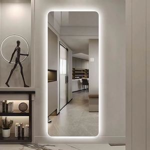 2025 Custom <b>Full</b>-<b>Length</b> LED Intelligent Wall Hanging <b>Mirror</b> Modern Design Style Arch for Living Room Furniture - Product Image 4