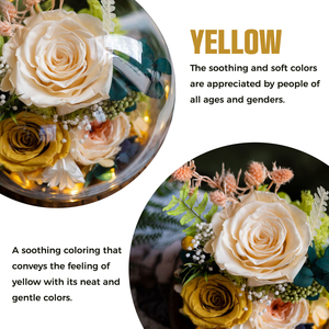 Eternal Rose Morthers Day Inmortal Blue Hydrangea Peony Everlasting Preserved Flower Clavel Forever Roses en Glass Dome Led - Product Image 5