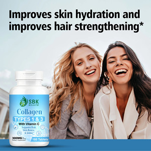 Custom Brand Collagen Tablets with Vitamin C Supports Hair Bones Nails Skin High Quality Beauty <b>Supplement</b> Product - Product Image 5