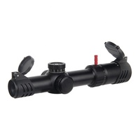 Lunette multifonctionnelle Luger 1.2-6x24IR avec réticule éclairé rouge et vert pour les activités de plein air