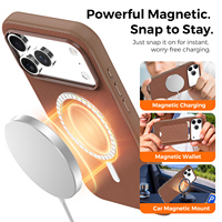 Étui tissé MOCOME Tech pour iPhone 18 Pro Max 17 Air 16 Pro 15 Plus 14 avec protection de l'appareil photo, coque magnétique fine en tissu