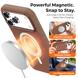 Étui tissé MOCOME Tech pour <span class=keywords><strong>iPhone</strong></span> 18 Pro Max 17 Air 16 Pro 15 Plus 14 avec protection de l'appareil photo, coque magnétique fine en tissu - Product Image 3
