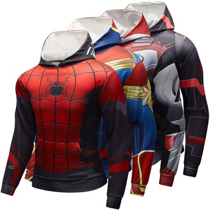 เสื้อมีฮู้ดแนวสตรีทพิมพ์ลาย3D สำหรับผู้ชายชุดซูเปอร์ฮีโร่ชุดกีฬาสำหรับวิ่ง - Product Image 6