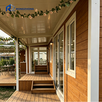 Maison conteneur extensible légère, respirante et facile à installer pour hôtel, villa, restaurant