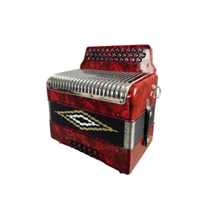 Accordéon diatonique professionnel SEASOUND à 34 boutons et <span class=keywords><strong>12</strong></span> <span class=keywords><strong>basses</strong></span>, haute qualité, JB3412, couleur rouge, pour étudiants, instrument OEM - Product Image 5