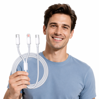 Kabel Data Pengisian Cepat Micro USB Tipe C Panjang 2m untuk Transfer Data Ponsel dan Pengisi Daya Cepat Grosir