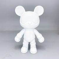 Ours fluide violent en vente sur TikTok, ours fluide blanc de 21 cm, peinture artistique, ours fluide DIY, modèle de poupée, jouet pour enfants et adultes
