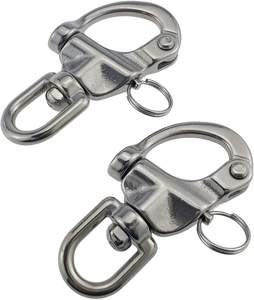 भारी शुल्क 316 स्टेनलेस स्टील समुद्री जहाज एंकर त्वरित रिलीज सिंगल स्विवेल रिंग आई स्नैक - Product Image 2