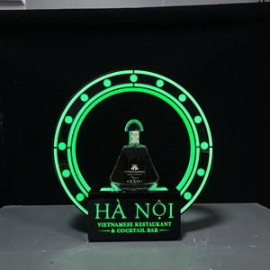 ชั้นวางไวน์อะคริลิคแบบมีไฟ LED สำหรับโชว์ XO Spirits ดีไซน์ทันสมัย เหมาะสำหรับตกแต่งเคาน์เตอร์บาร์ - Product Image 1