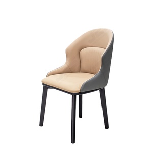 Sedie da Ristorante di <span class=keywords><strong>Design</strong></span> Moderno e Lussuoso a Prezzo di Fabbrica, 6 Posti, in Pelle e Legno Ecologico, per Caffetterie e Progetti Commerciali - Product Image 1