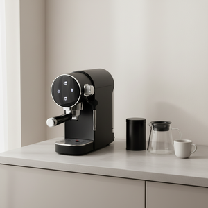 Máquina de Espresso Semiautomática con Panel Táctil de Diseño Moderno y Elegante, Espumador de Leche, Carcasa de Plástico, 15 Bares de Presión, Capacidad para 2 Tazas - Product Image 5