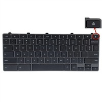 لوحة مفاتيح بديلة بتصميم أمريكي لأجهزة Dell Chromebook 11 3100 3110 2-in-1 وسلسلة Chromebook 11 5190، رقم القطعة 0RFXCF 0H06WJ، لون أسود