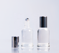 Emballage cosmétique de 10ml avec logo personnalisé bouteille de parfum huile essentielle transparente rouleau en verre bouteille en verre à rouleau