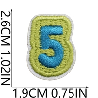Parches Termoadhesivos con Números del 0 al 9 Bordados a Máquina, Parches con Letras del Alfabeto de la A a la Z para Ropa, Bolsas, Insignias con Nombre Personalizadas