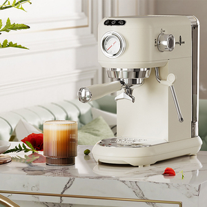 Cafetera italiana de acero inoxidable, 15 Bar, alta presión, té, <span class=keywords><strong>capuchino</strong></span> turco, <span class=keywords><strong>keurig</strong></span>, con Espumador de leche - Product Image 1