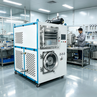 Multifunctionele vacuümvriesdroger voor fruitchips, bessen, groenteverwerking, industriële lyofilisatie droogmachine