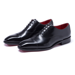 Scarpe Oxford da <span class=keywords><strong>Uomo</strong></span> in Vera Pelle con Lacci - Calzature Formali da Ufficio di Alta Qualità Fatte a Mano - Product Image 3