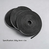 300g Mastic thermofusible Butyl Rope pour phares de voiture, bandes adhésives pour rénovation de phares, caoutchouc pour vitres, portes et pare-brise de voiture