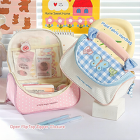 Sac à crayons mignon en forme de papillon, couleur assortie, sac à main de rangement multicouche, pochette à crayons multifonctionnelle de grande capacité