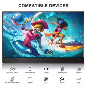 Écran tactile 15.6 <span class=keywords><strong>pouces</strong></span> 1080P moniteur Portable <span class=keywords><strong>4K</strong></span> écran d'ordinateur portable double USB type-c écran ordinateur portable moniteur externe pour ordinateur portable - Product Image 4