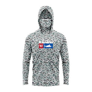 Camisa de Pesca con Capucha de Manga Larga con Protección UV UPF 50 Personalizada para Hombre, Secado Rápido, Transpirable, 100% Poliéster, con Máscara Facial - Product Image 2