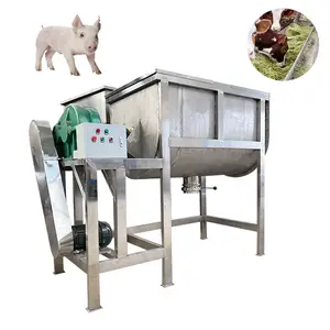 Easy To Operate Household Stainless Steel Animal Feed Mixer With 500kg Per Batch