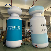 Bouteilles géantes gonflables personnalisées, modèles gonflables publicitaires pour les événements et activités en plein air