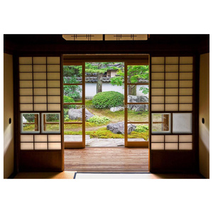 <span class=keywords><strong>Puerta</strong></span> Corredera de Madera Maciza <span class=keywords><strong>Japonesa</strong></span>, Estilo Shoji Clásico, para Decoración de Interiores - Product Image 5