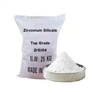 Factory Supply ZrSiO4 Zirconium Silicate Powder / Investment Casting Zircon Flour For Ceramics Industry 10101-52-7