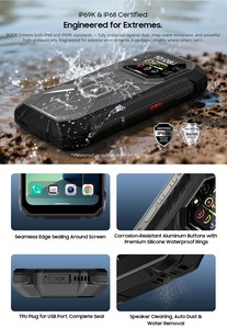 สมาร์ทโฟน Blackview 4G รุ่นทนทาน หน้าจอคู่ 8GB 256GB ขนาด 6.56 นิ้ว แบตเตอรี่ 15000mAh ระบบ Android 16 โทรศัพท์มองเห็นในเวลากลางคืน Blackview Rock 1 - Product Image 3