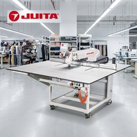 Machine à coudre industrielle à point droit CNC à lit plat, programmable, à grande vitesse, à aiguille simple, informatisée, nouvelle génération, JUITA JTK8F-90A