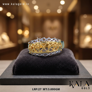Anillo Redondo de Oro Sólido de 22K Hecho a Mano, Estilo Religioso, Anillo Fino para Compromiso, Boda, Aniversario, Regalo, Moda, Hecho en India - Product Image 4