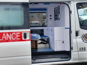 Ambulance chinoise JMC pour véhicules d'urgence, à vendre directement de l'usine, ambulance diesel manuelle pour le transport médical - Product Image 6