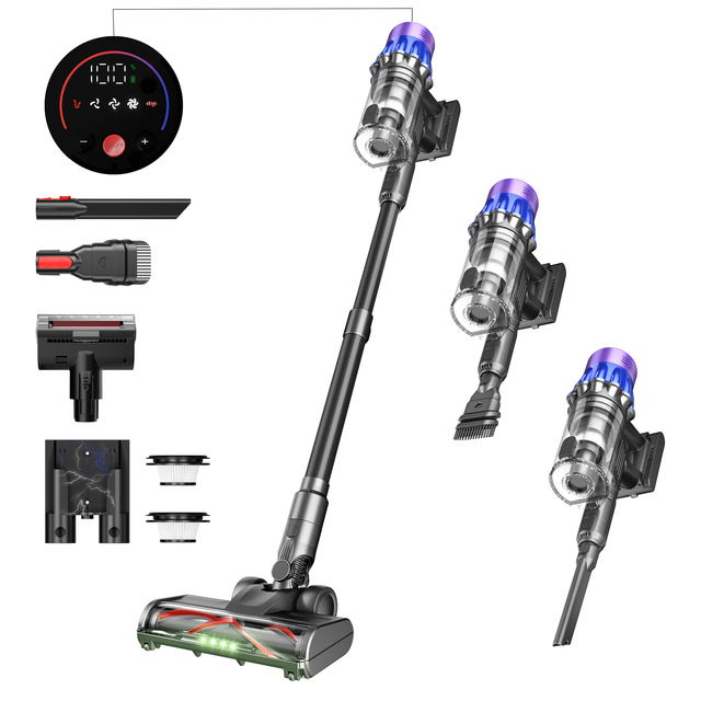 550W High Power Telescopic Tube Handheld Vacuum Cleaner Household Stick Vacuums Cleaner Strong Suction Cordless Vacuum Cleaner
