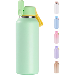 Free Leak Proof Double Wall Vacuum Insulated Stainless Steel Outdoor Sports Water <b>Bottle</b> With Lock Lid - Product Image 1
