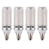 Transfrontalier pour Amazon 12W/16W LED ampoule de maïs Smart trois couleurs lumière changeante forte lumière petite vis E14 aluminium Ac ETL