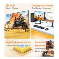 Cable Convertidor SAMZHE 4K/30Hz DP a HDMI, Cable de Video HD DP1.2 para Computadora, Escritorio, TV, Monitor, Proyector