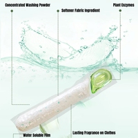 5-in-1 Premium deterjen bubuk 12g Pods dengan 15-30% Untuk bahan untuk grosir pakaian dan penggunaan pakaian