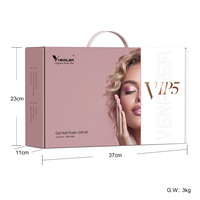 Kit de vernis à ongles Venalisa VIP 1-5, nouveau, sans HEMA, coffret cadeau, marque privée, 60 couleurs, ensemble complet pour salon, base et top coat, vernis gel OEM