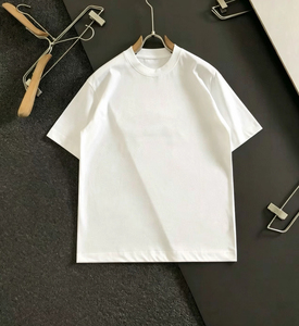 T-shirts 100% coton, surdimensionnés, respirants, en tricot, couleur unie - Product Image 2