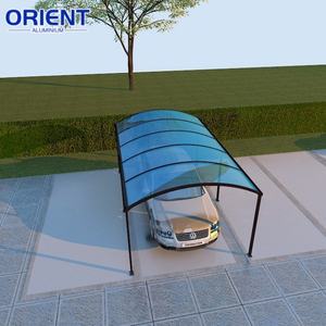 Abri de <span class=keywords><strong>voiture</strong></span> autoportant à montage facile, pour une seule <span class=keywords><strong>voiture</strong></span>, avec structure en alliage d'aluminium et panneaux PC arqués - Product Image 2