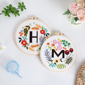 Kit de bordado completo de pasatiempo <span class=keywords><strong>para</strong></span> adultos, punto de cruz DIY hecho a mano con flor, regalo de amor <span class=keywords><strong>para</strong></span> decoración del hogar - Product Image 4