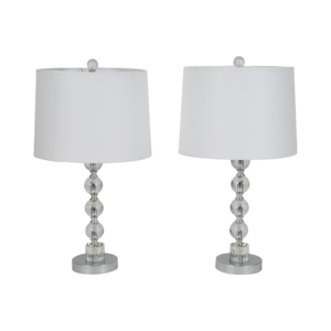 Crystal Table <b>Lamps</b> With Metal Base For Home Bedroom Decor Nightstand Bedside Living Room Accent Lighting - Product Image 1