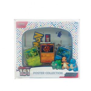Vitrina Acrílica Transparente Portátil Moderna FX Premium, Personalizable para Exhibición de la Colección de Pósters de Pokémon 151 |   Protector de Pantalla - Product Image 1